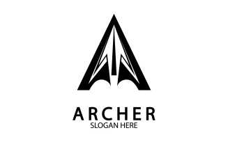 Archer spear iconn template logo v4