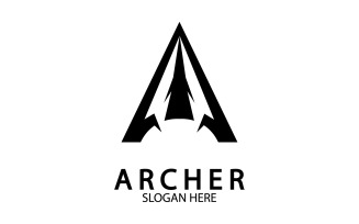 Archer spear iconn template logo v6