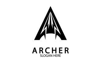 Archer spear iconn template logo v8