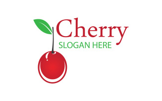 Chery fruits logo icon vector v13