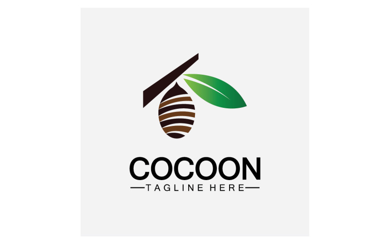 Cocoon butterfly logo icon vector v12 Logo Template