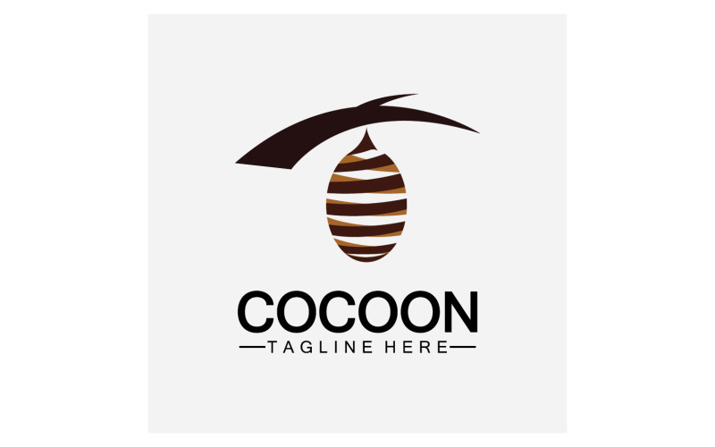 Cocoon butterfly logo icon vector v19 Logo Template