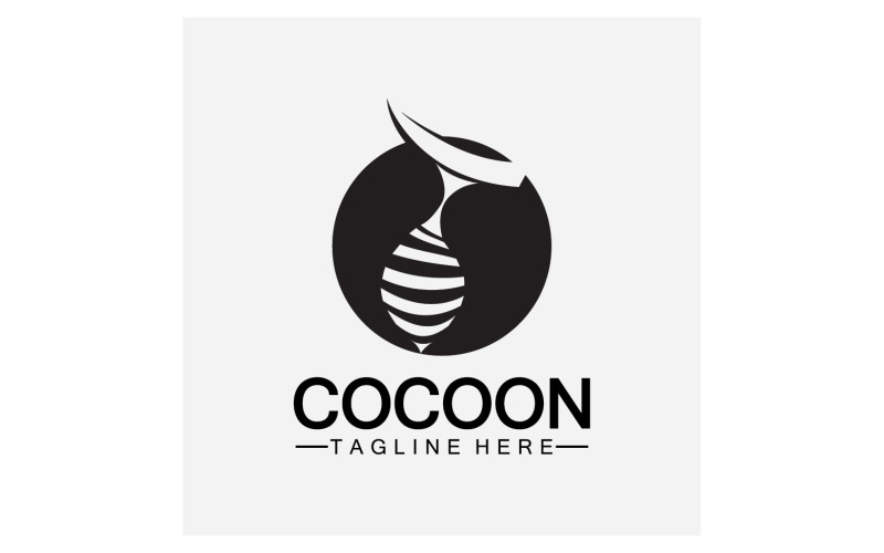 Cocoon butterfly logo icon vector v22 Logo Template