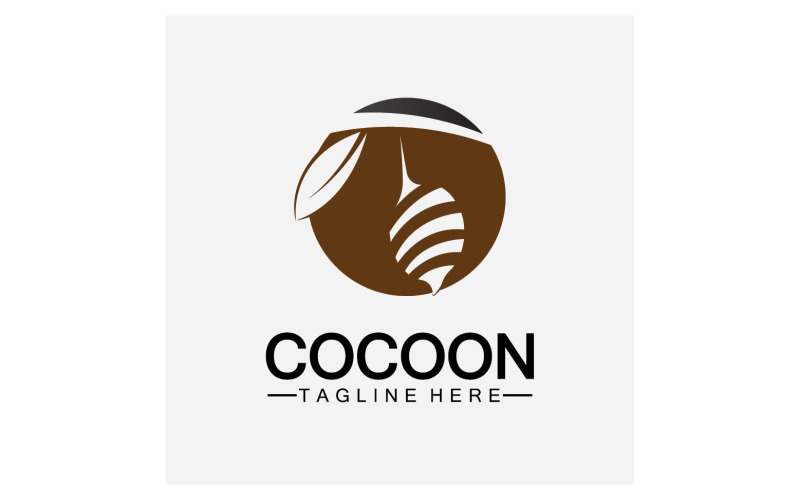 Cocoon butterfly logo icon vector v24 Logo Template