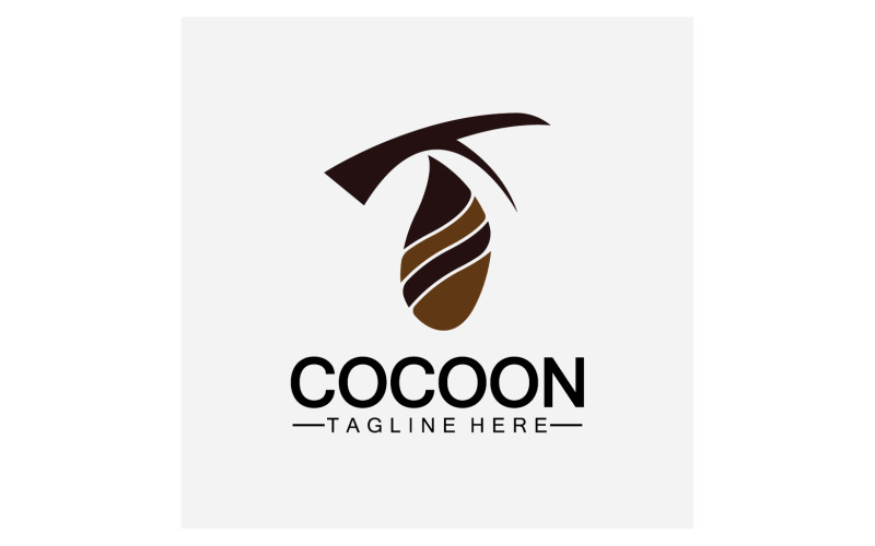 Cocoon butterfly logo icon vector v8 Logo Template
