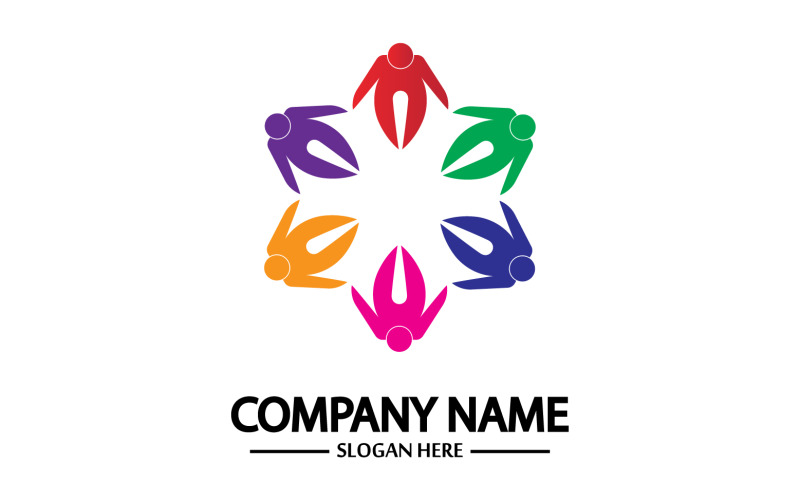 Team group frient community logo v10 Logo Template