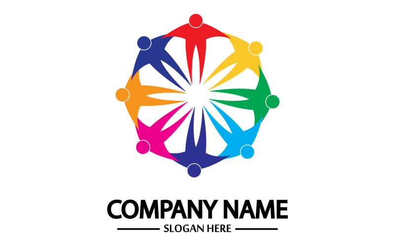 Team group frient community logo v19 Logo Template
