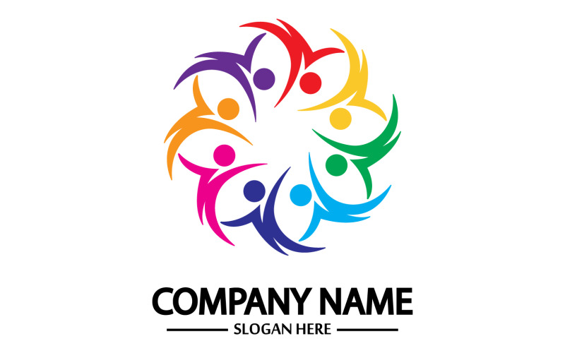 Team group frient community logo v20 Logo Template