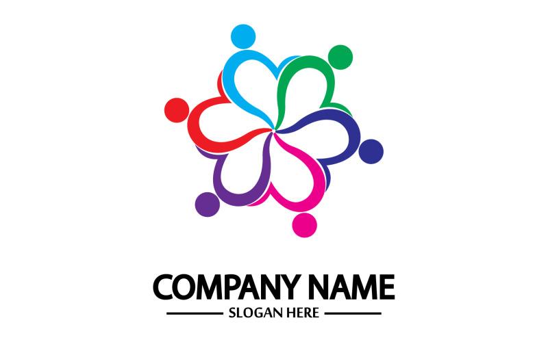Team group frient community logo v30 Logo Template