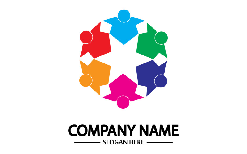 Team group frient community logo v31 Logo Template