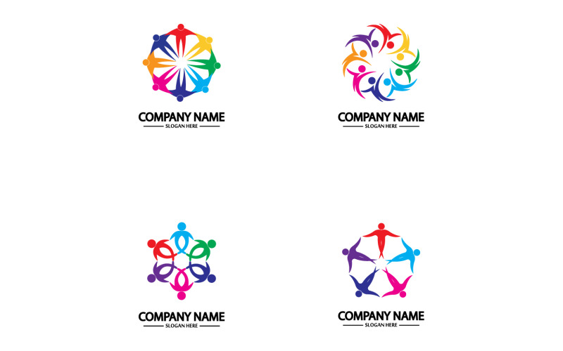 Team group frient community logo v40 Logo Template