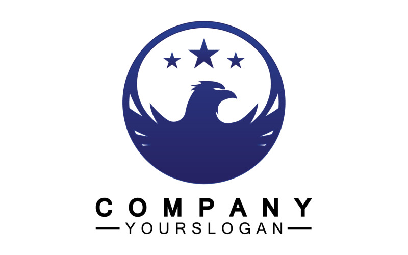 Eagle head bird falcon logo vector v16 Logo Template
