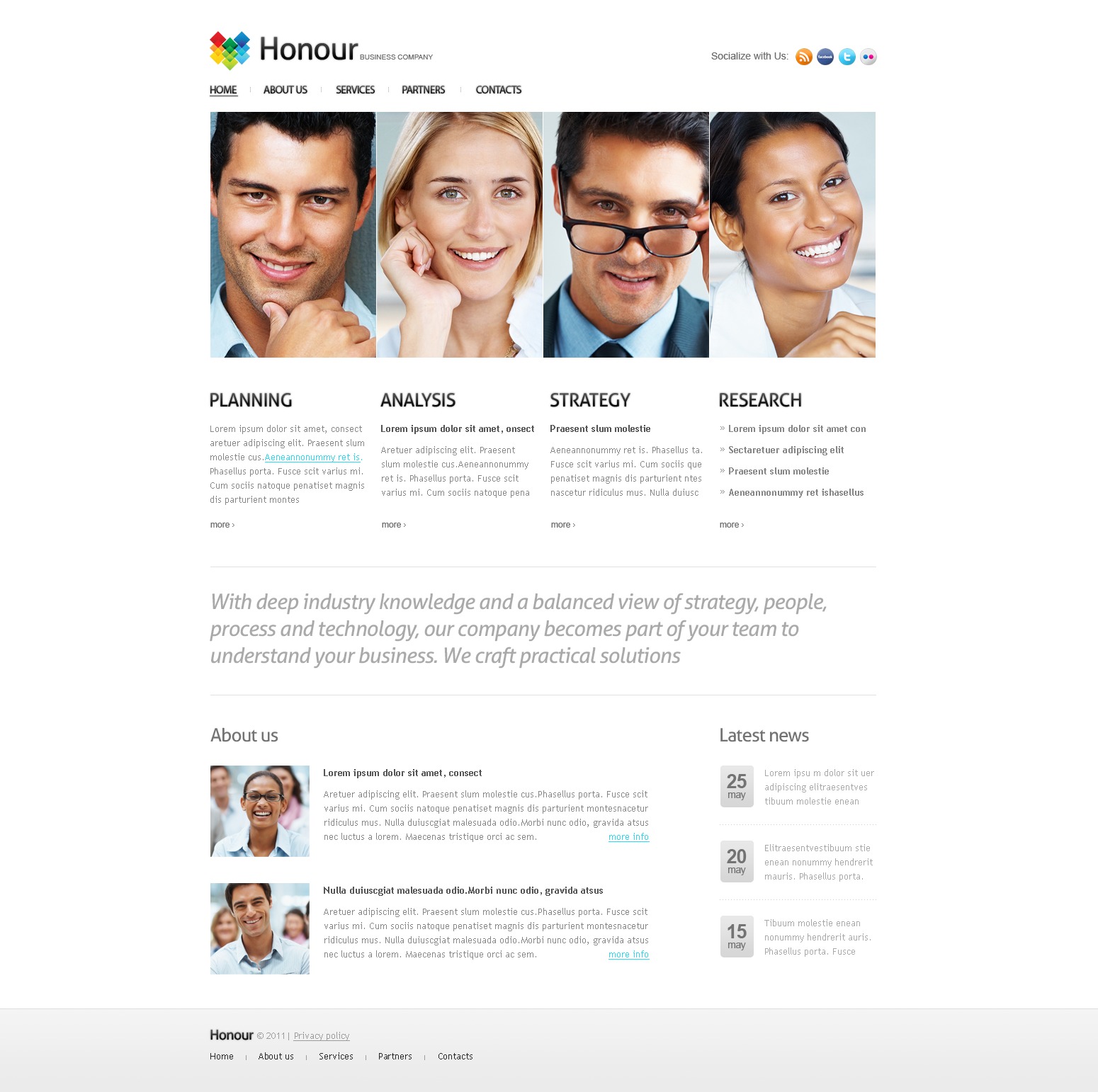 Business & Services Joomla Template - screenshot
