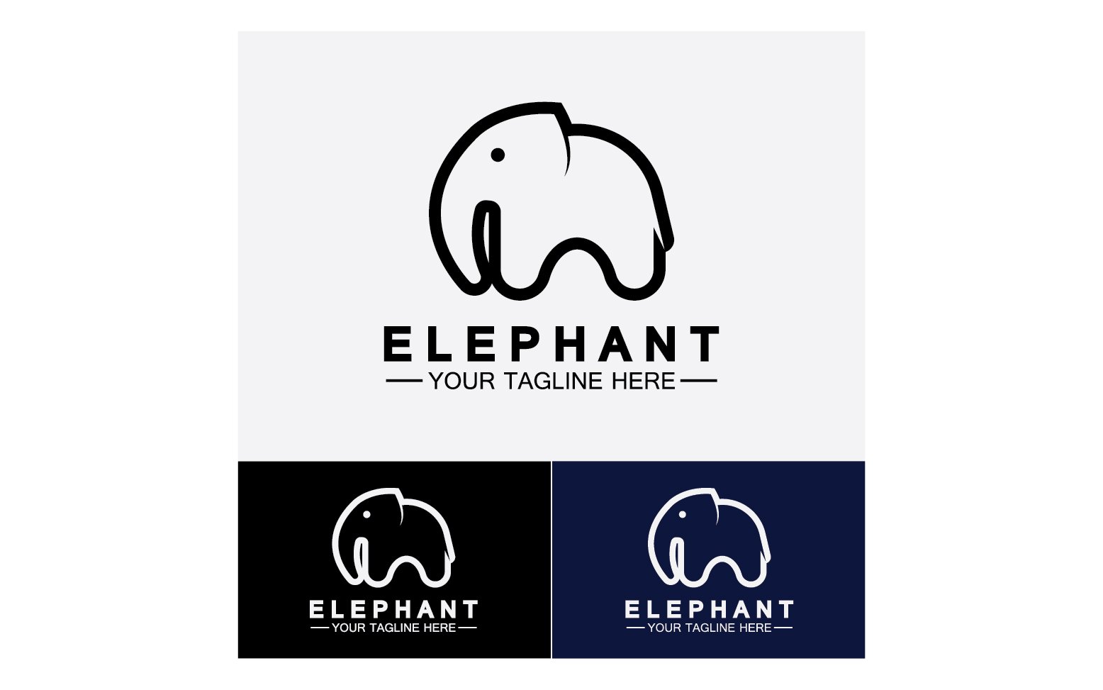 Kit Graphique #356005 Animal lphant Divers Modles Web - Logo template Preview