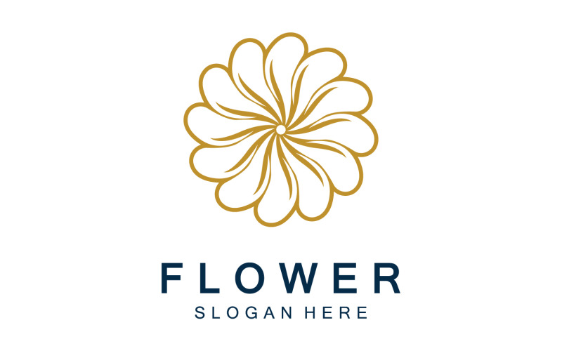 Flower icon logo vector template v12 Logo Template