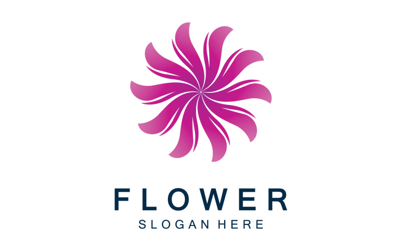 Flower icon logo vector template v13 Logo Template