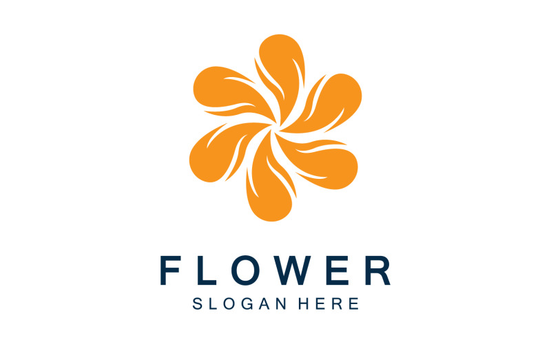 Flower icon logo vector template v7 Logo Template