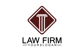 Law firm template icon logo vector v11