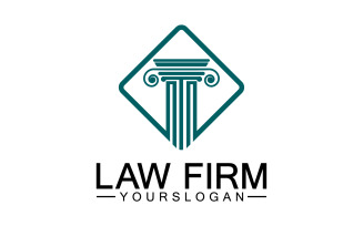 Law firm template icon logo vector v12