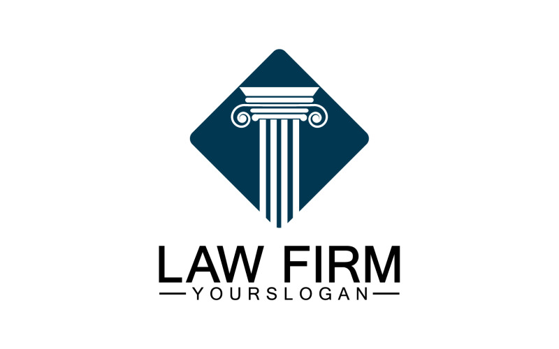 Law firm template icon logo vector v13 Logo Template