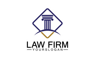 Law firm template icon logo vector v14