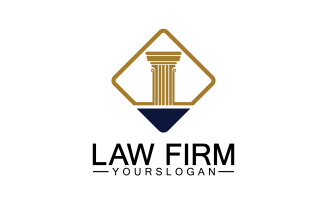 Law firm template icon logo vector v15
