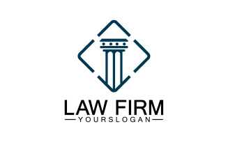 Law firm template icon logo vector v16