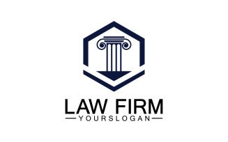 Law firm template icon logo vector v18
