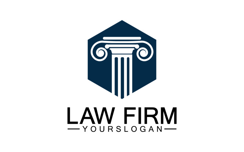 Law firm template icon logo vector v19 Logo Template