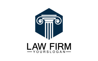 Law firm template icon logo vector v19
