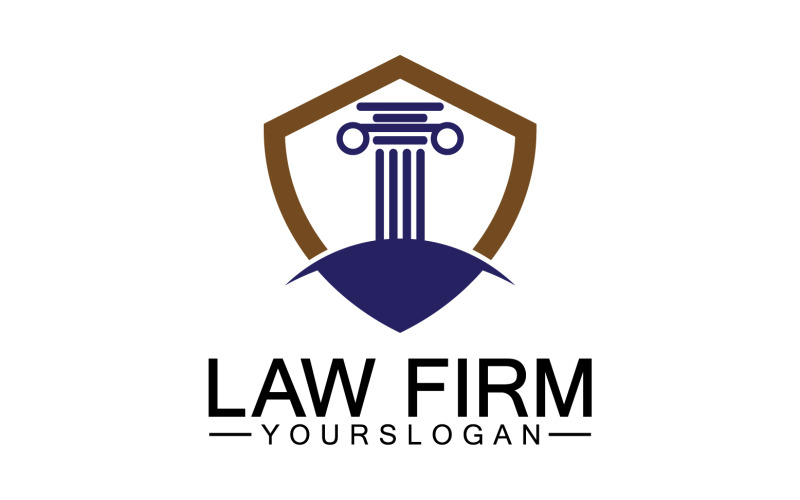 Law firm template icon logo vector v1 Logo Template