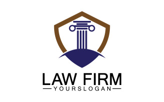 Law firm template icon logo vector v1