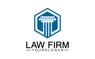Law firm template icon logo vector v21
