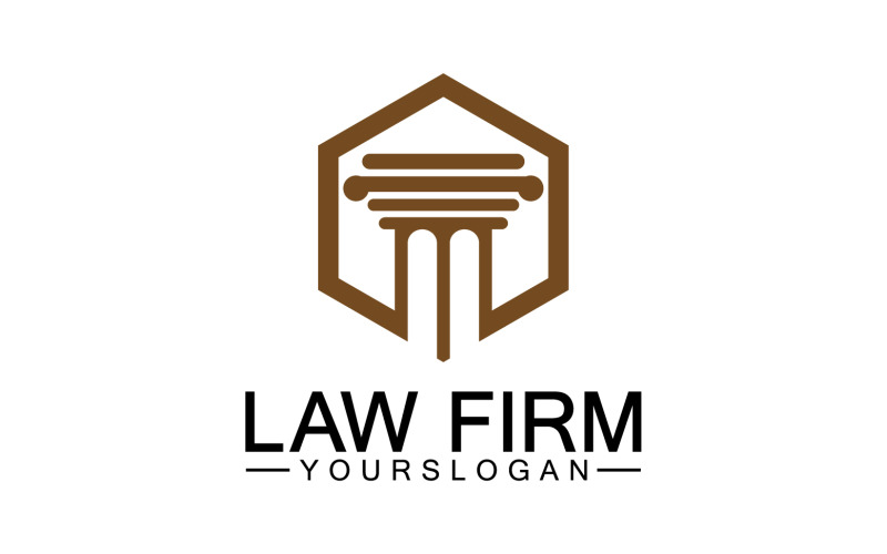 Law firm template icon logo vector v22 Logo Template
