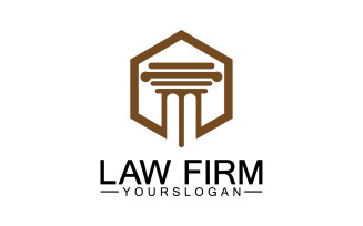 Law firm template icon logo vector v22