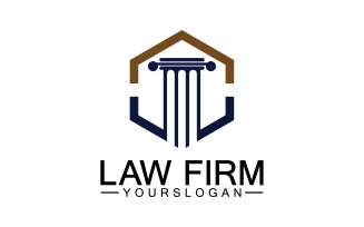 Law firm template icon logo vector v24