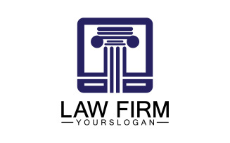 Law firm template icon logo vector v25
