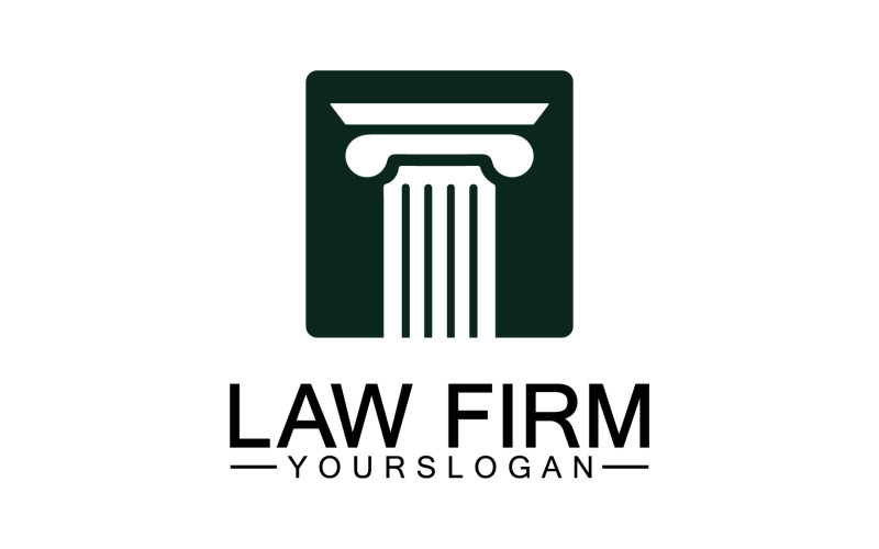 Law firm template icon logo vector v27 Logo Template