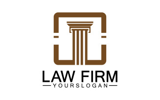 Law firm template icon logo vector v28