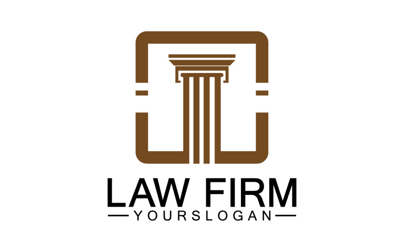 Law firm template icon logo vector v28 Logo Template