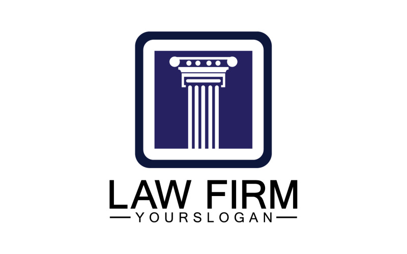 Law firm template icon logo vector v29 Logo Template