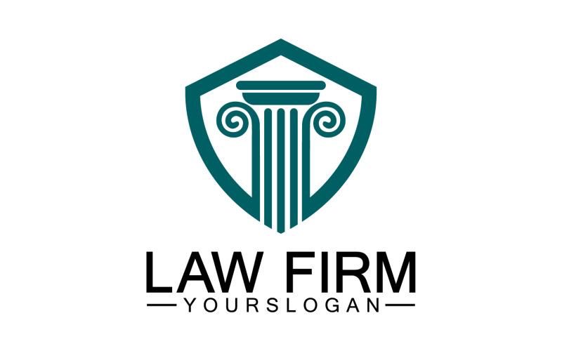 Law firm template icon logo vector v2 Logo Template