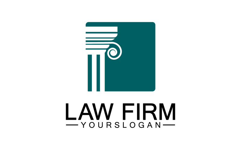 Law firm template icon logo vector v31 Logo Template