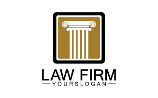 Law firm template icon logo vector v32