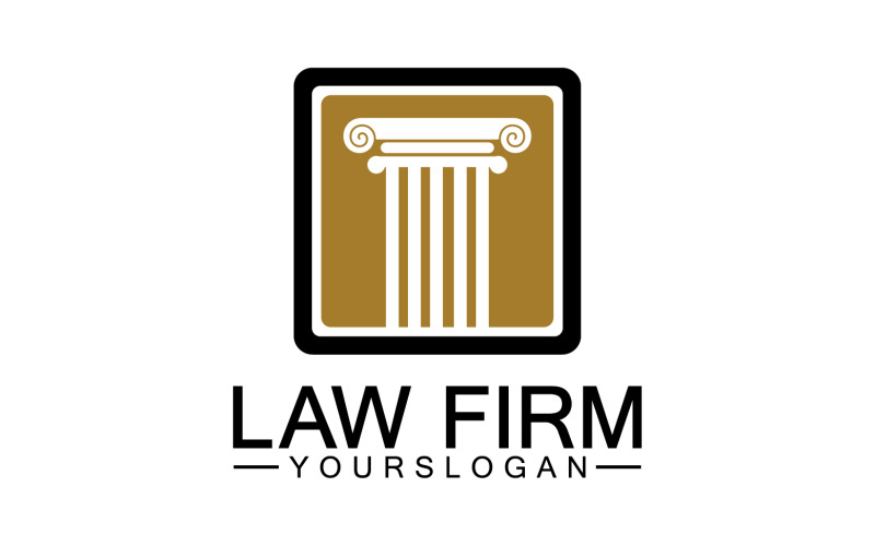 Law firm template icon logo vector v32 Logo Template