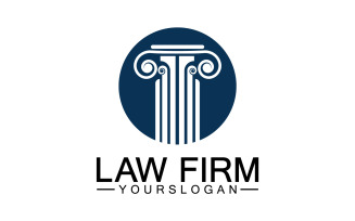 Law firm template icon logo vector v33