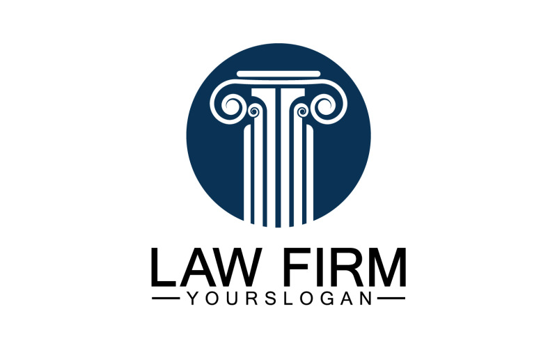 Law firm template icon logo vector v33 Logo Template