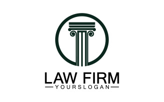 Law firm template icon logo vector v34