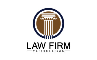 Law firm template icon logo vector v35