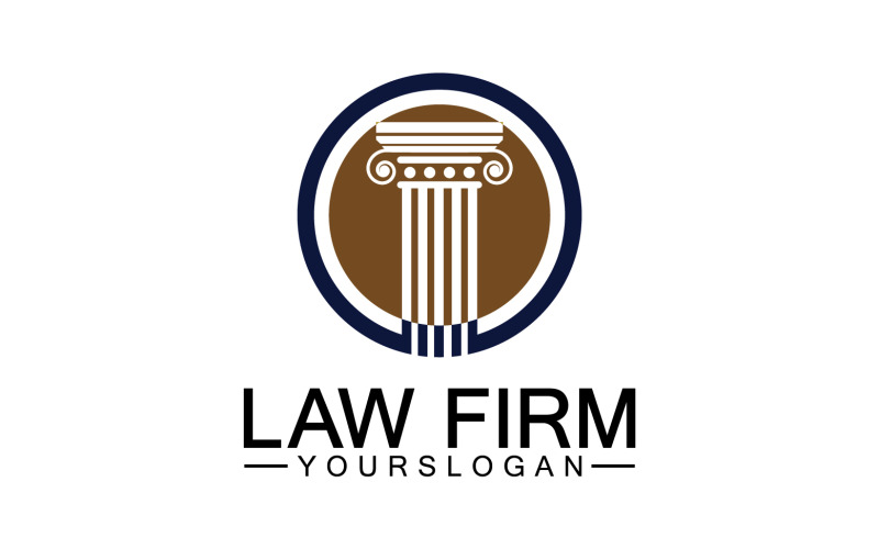 Law firm template icon logo vector v35 Logo Template